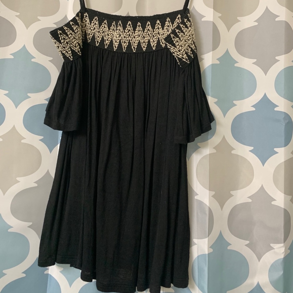 Embroidered Off the Shoulder top